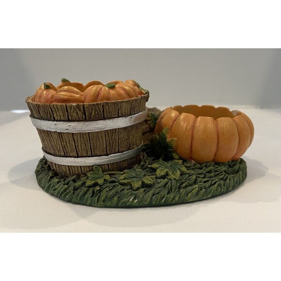 Vintage 3 Tea light Pumpkin Candle Holder. - Picture 6 of 8